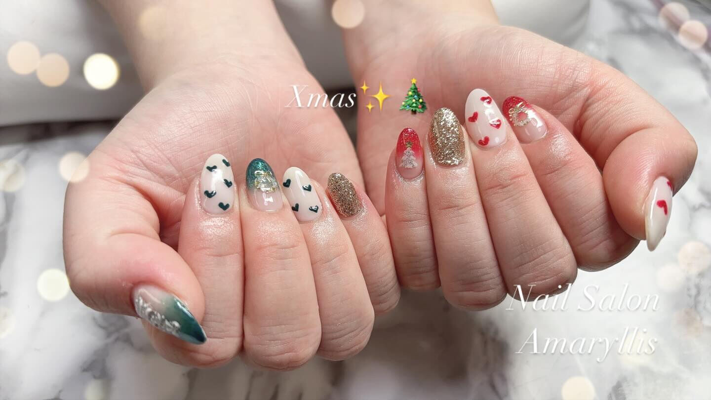 Xmas nail🎄🩷